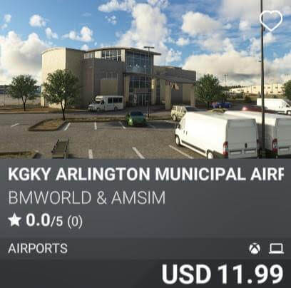 KGKY Arlington Municipal Airport by BMWorld & AmSim. USD 11.99