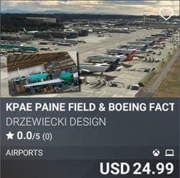 KPAE Paine Field & Boeing Factory by Drzewiecki Design. USD 24.99