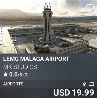 LEMG Malaga Airport by MK-STUDIOS. USD 19.99