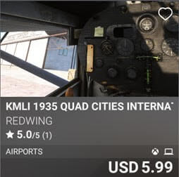 KMLI 1935 Quad Cities International Airport by REDWING. USD 5.99