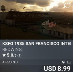 KSFO 1935 San Francisco International Airport by REDWING. USD 8.99