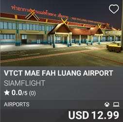 VTCT Mae Fah Luang Airport by SiamFlight. USD 12.99