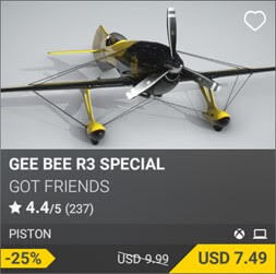Gee Bee R3 Special by Got Friends. USD 9.99 (on sale for 7.49)