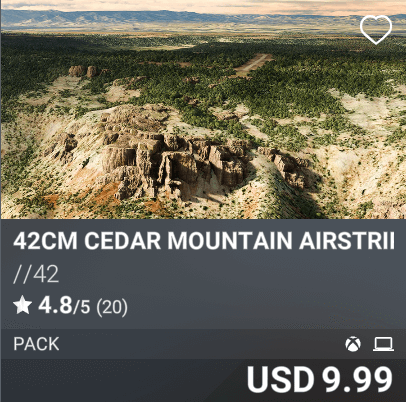 42CM Cedar Mountain Airstrip by //42. USD 9.99