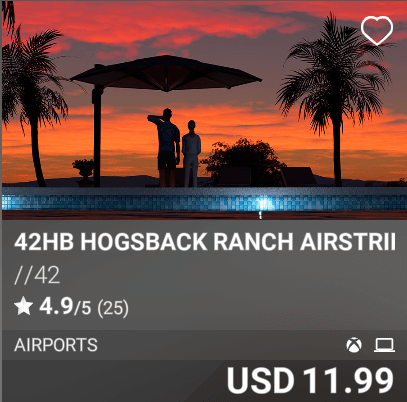 42HB Hogsback Ranch Airstrip by //42. USD 11.99