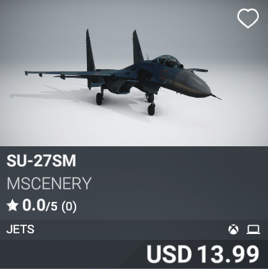 SU-27SM by Mscenery. USD 13.99