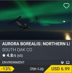 Aurora Borealis: Northern Lights by South Oak Co. USD 7.99 (on sale for 6.99)