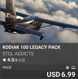 Kodiak 100 Legacy Pack by STOL Addicts. USD 6.99