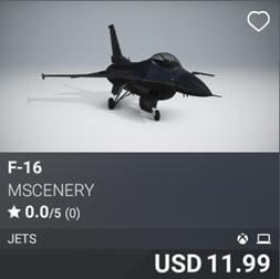 F-16 by MScenery. USD 11.99