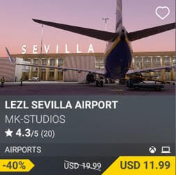 LEZL Sevilla Airport by MK-STUDIOS. USD 19.99 (on sale for 11.99)