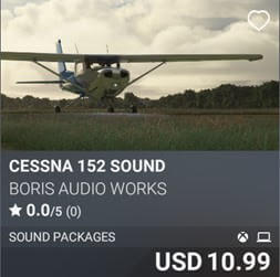 Cessna 152 Sound by Boris Audio Works. USD 10.99