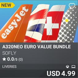 A320neo Euro Value Bundle by SoFly. USD 4.99