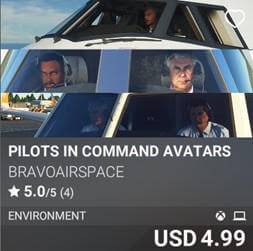 Pilots In Command Avatars by BravoAirspace. USD 4.99