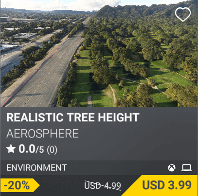 Realistic Tree Height by Aerosphere. USD 4.99 (on sale for 3.99)