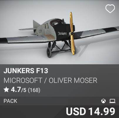 Junkers F 13 by Oliver Moser. USD 14.99