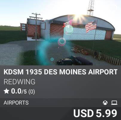 KDSM 1935 DES MOINES AIRPORT by REDWING. USD 5.99