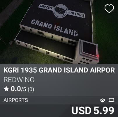 KGRI 1935 GRAND ISLAND AIRPORT by REDWING. USD 5.99