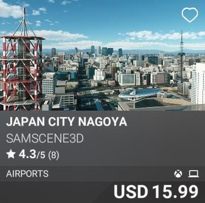 Japan City Nagoya by SamScene3D. USD 15.99