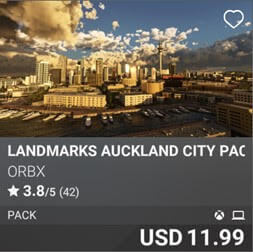 Landmarks Auckland City Pack by Orbx. USD 11.99