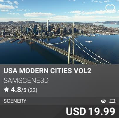USA Modern Cities Vol2 by SamScene3D. USD 19.99