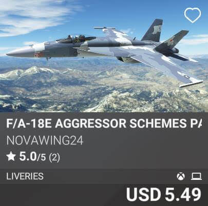 F/A-18E Aggressor Schemes Part 1 by Novawing24. USD 5.49