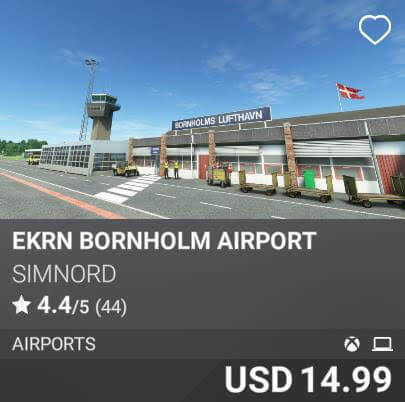 EKRN Bornholm Airport by SimNord. USD 14.99