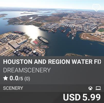 Houston and Region Water Fix by DreamScenery. USD 5.99