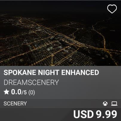 Spokane Night Enhanced by DreamScenery. USD 9.99