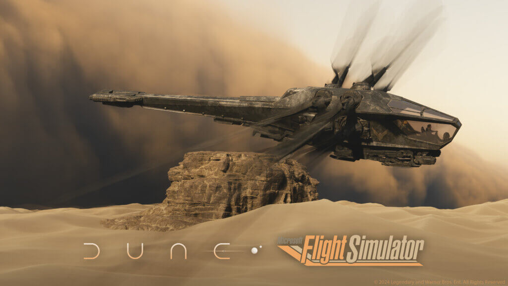 Microsoft rilascia l’espansione “Dune” per Flight Simulator