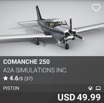 Comanche 250 by A2A Simulations Inc. USD 49.99