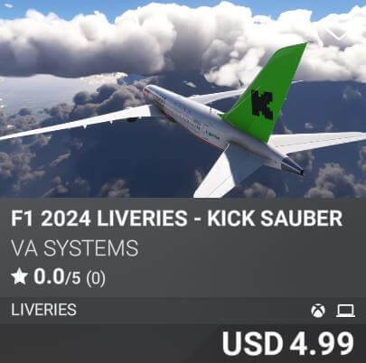 F1 2024 Liveries - Kick Sauber by VA SYSTEMS. USD 4.99