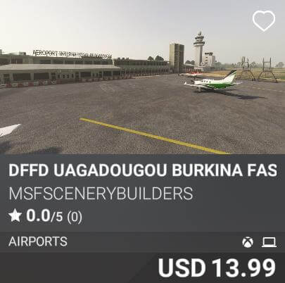 DFFD Uagadougou Burkina Faso International Airport by MSFScenerybuilders. USD 13.99