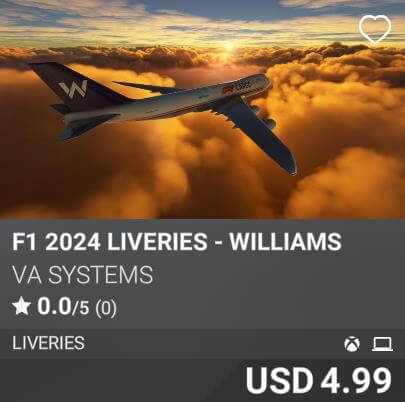 F1 2024 Liveries - Williams by VA SYSTEMS. USD 4.99