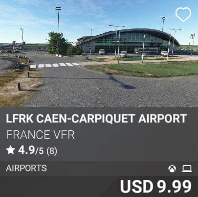 LFRK Caen-Carpiquet Airport by France VFR. USD 9.99