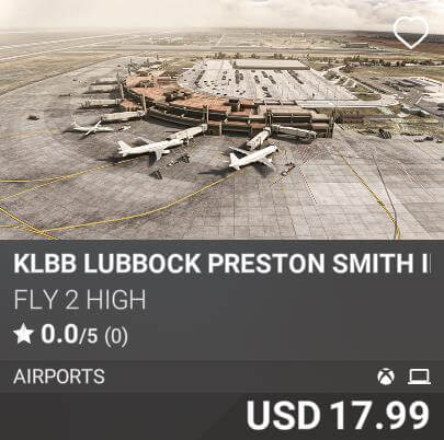 KLBB Lubbock Preston Smith International Airport by Fly 2 High. USD 17.99