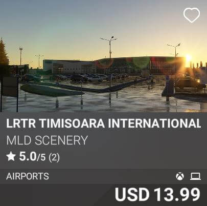 LRTR Timisoara International Airport by MLD Scenery. USD 13.99