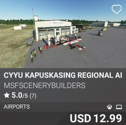 CYYU Kapuskasing Regional Airport by MSFScenerybuilders. USD 12.99