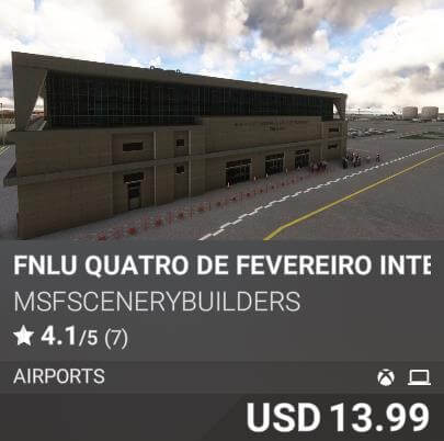 FNLU Quatro de Fevereiro International Airport by MSFScenerybuilders. USD 13.99
