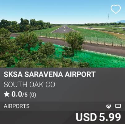 SKSA SARAVENA AIRPORT by South Oak Co. USD 5.99