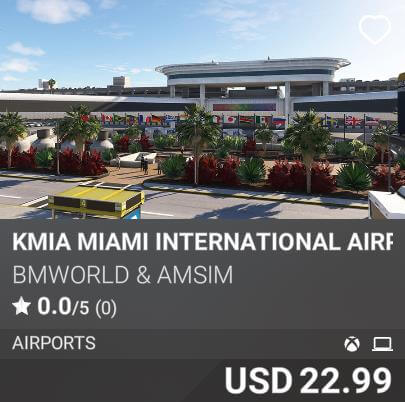 KMIA Miami International Airport by BMWorld & AmSim. USD 22.99