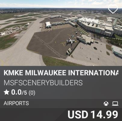 KMKE Milwaukee International Airport by MSFScenerybuilders. USD 14.99