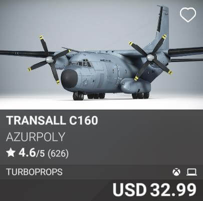 Transall C160 by AzurPoly. USD 32.99