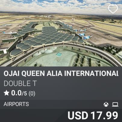 OJAI Queen Alia International Airport by Double T. USD 17.99
