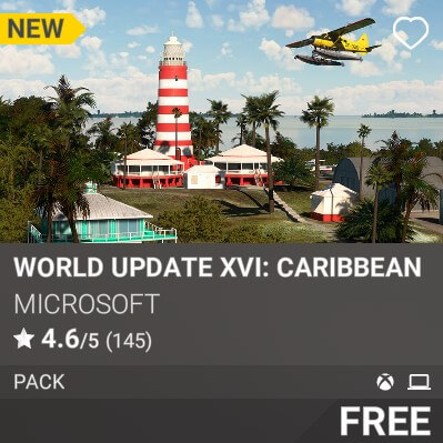 World Update XVI: Caribbean by Microsoft. Free.