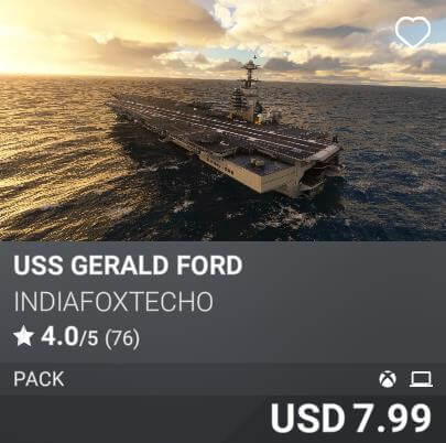 USS Gerald Ford by IndiaFoxtEcho. USD 7.99