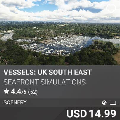 Vessels: UK South East by Seafront Simulations. USD 14.99