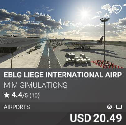 EBLG Liege International Airport by M'M SIMULATIONS. USD 20.49