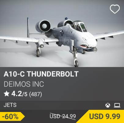 A10-C Thunderbolt by DeimoS Inc. USD 24.99 (on sale for 9.99)