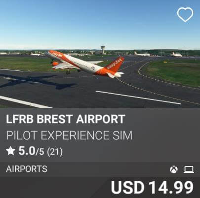 LFRB BREST AIRPORT by Pilot Experience Sim. USD 14.99