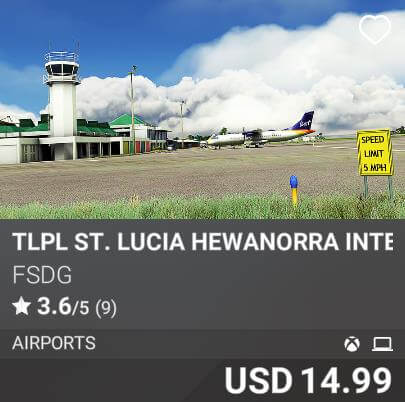 TLPL St. Lucia Hewanorra International Airport by FSDG. USD 14.99